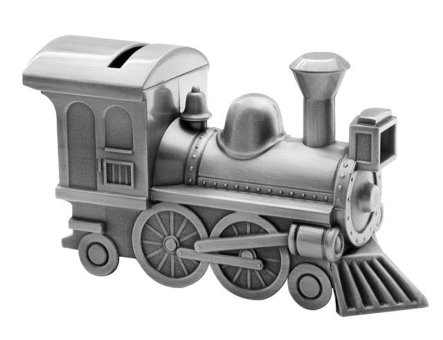 Nordahl Andersen Sparebøsse Lokomotiv fortinnet