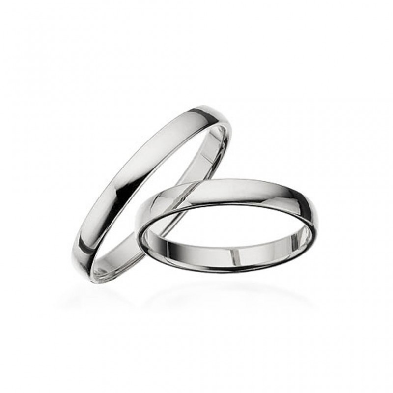 Scrouples Forlovelsesring - Vielsesring - Sølv - 3,5 mm M11S