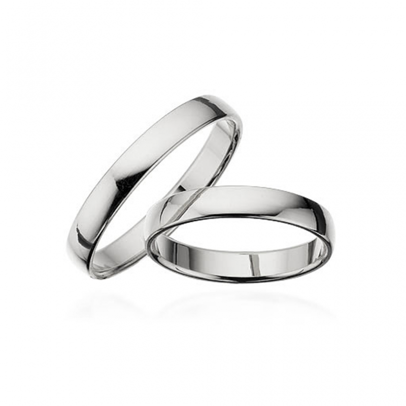 Scrouples Forlovelsesring - Vielsesring - Sølv - 4 mm M12S