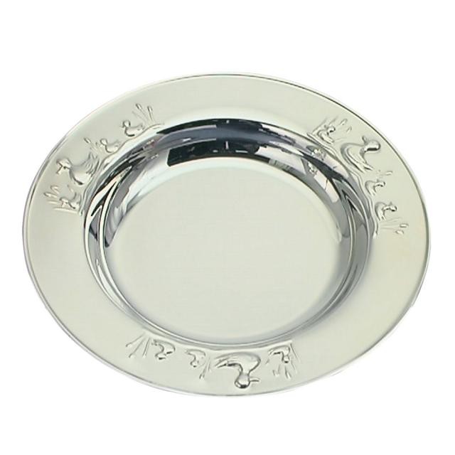 Nordahl Andersen Tallerken med ænder i sølv