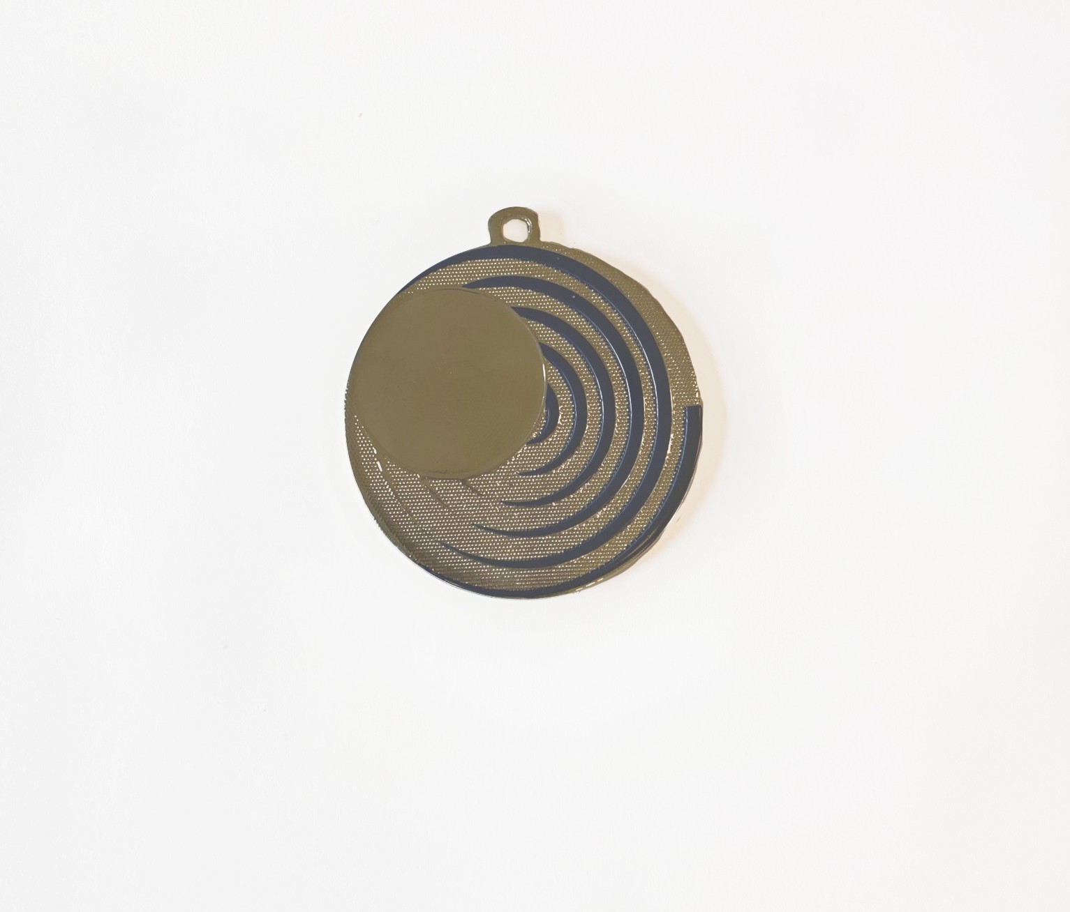 Medalje sølv med blå striber 50 mm inkl. medaljebånd