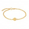 Nordahl Andersen firkløver armbånd 8 kt. 16 + 3 cm