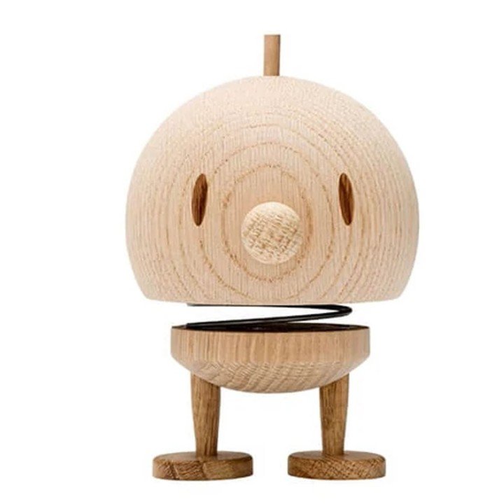 Hoptimisten  Bumle large i natur eg -   En glad lille hoppe figur