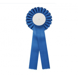 Rosette i blå