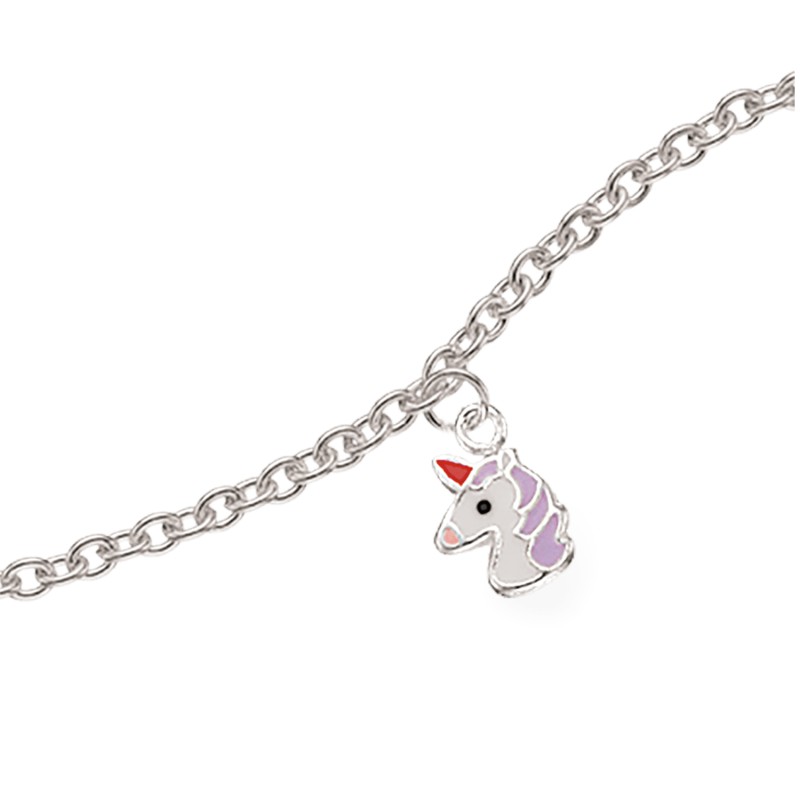 Scrouples Enhjørning armbånd sølv 14+3 cm