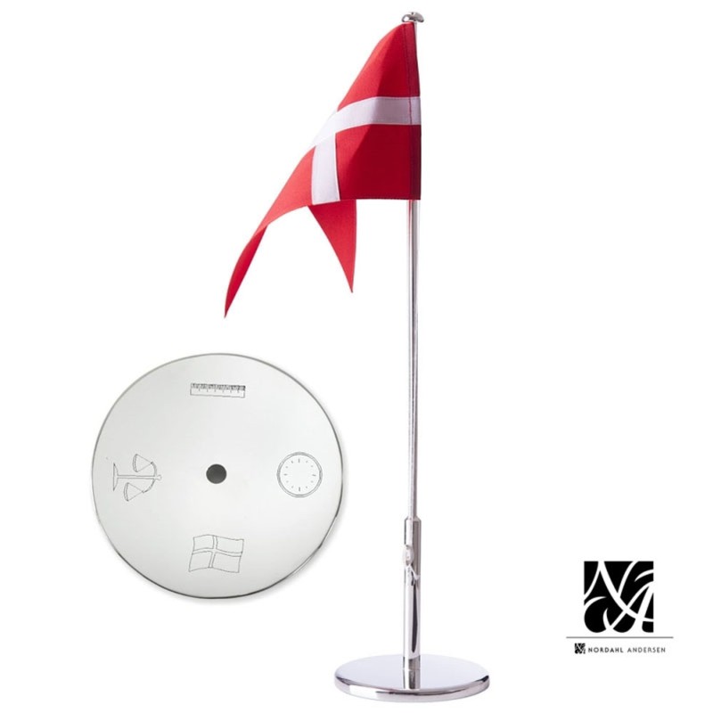 Billede af Nordahl Andersen Navngivningsflag 40 cm krom hos Dahls Gravering