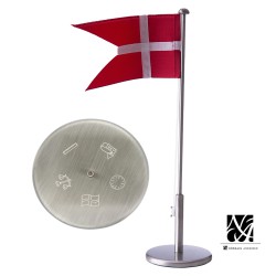 Nordahl Andersen Bordflag dåbsmotiver 40 cm fortinnet