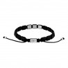 Son of Noa square stål - onyx armbånd