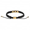 Son of Noa square forgyldt stål - onyx armbånd