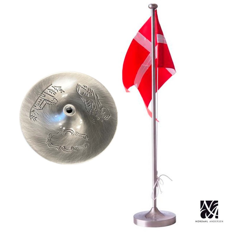 Billede af Nordahl Andersen Dåbsflag 38,5 cm tin hos Dahls Gravering