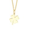 Nordahl Andersen Firkløver blank 8 kt guld vedhæng inkl. kæde