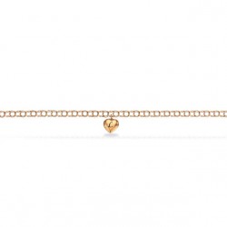 Scrouples Børnearmbånd bismark m. hjerte 8 kt guld 16 cm