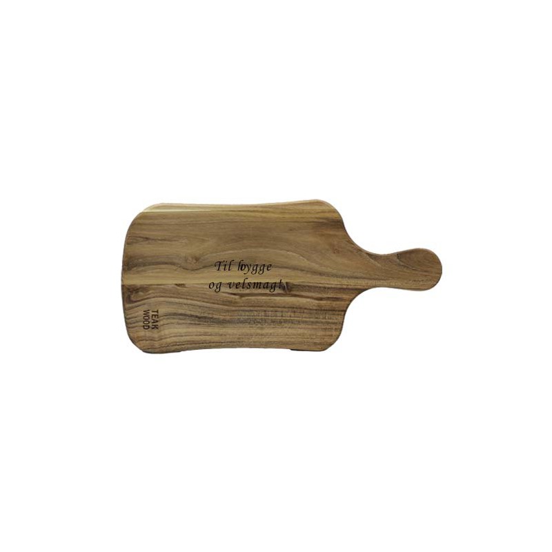 AIDA Teak skærebræt 34x16x1,5 cm