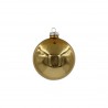 Julekugle med navn - Guld blank - 2. sortering