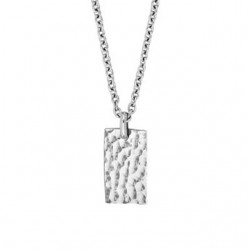 Son of Noa Dogtags med hamret overflade stål inkl. kæde