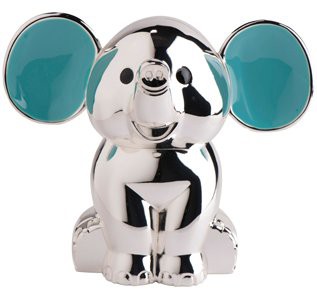 Nordahl Andersen Elefant sparebøsse blå emalje krom