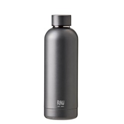 RAW TO GO termoflaske metallic dark grey
