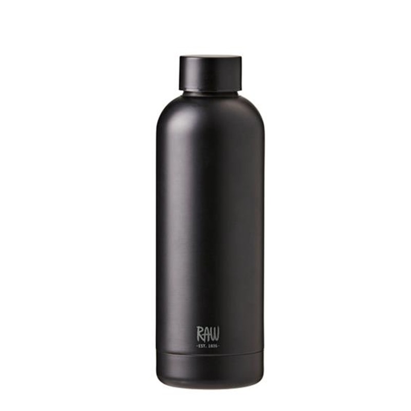 RAW TO GO termoflaske matte black