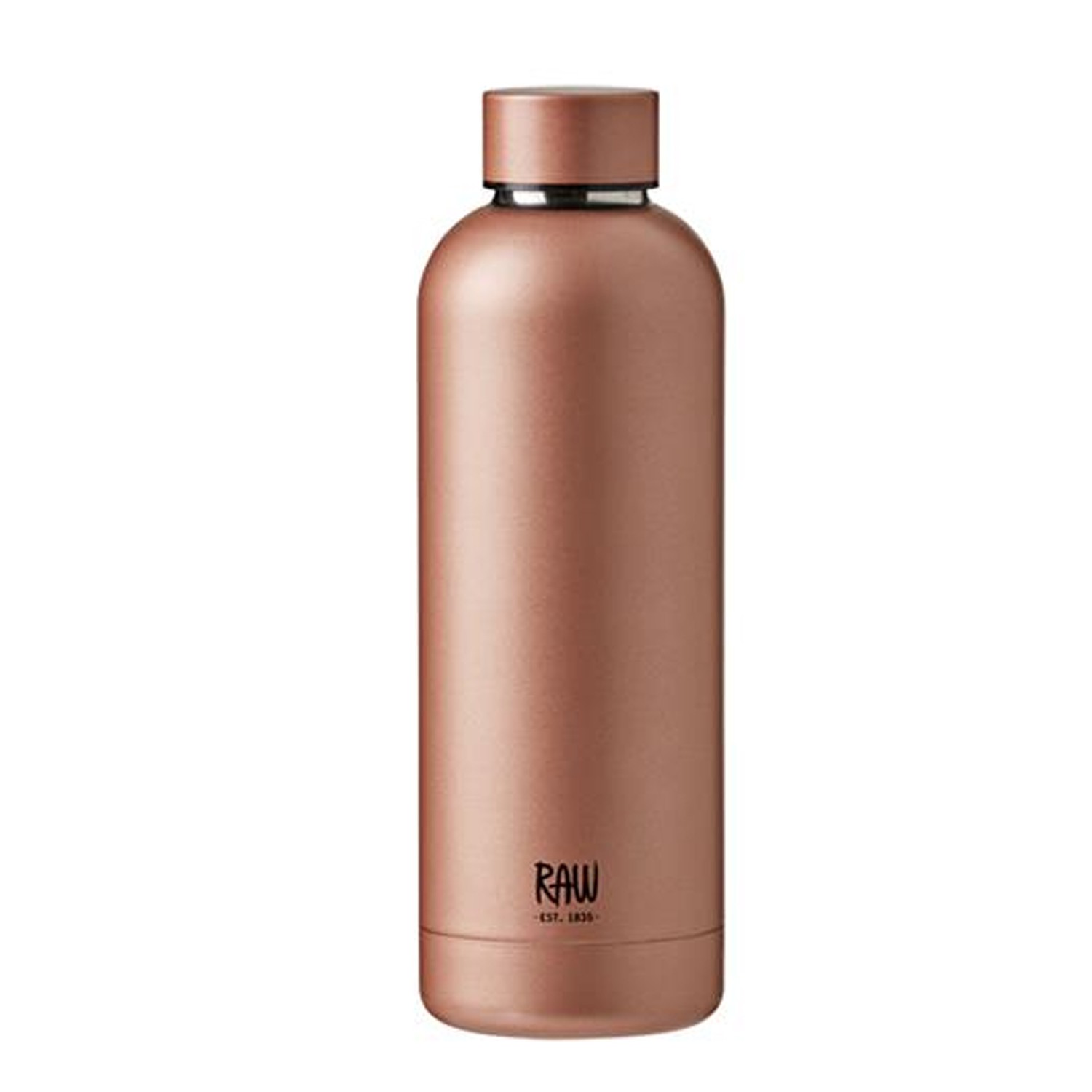 RAW TO GO Termoflaske med navn/tekst, 0,5 L, Rosegold