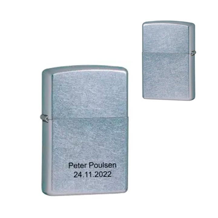Zippo lighter med indgravering - officiel forhandler