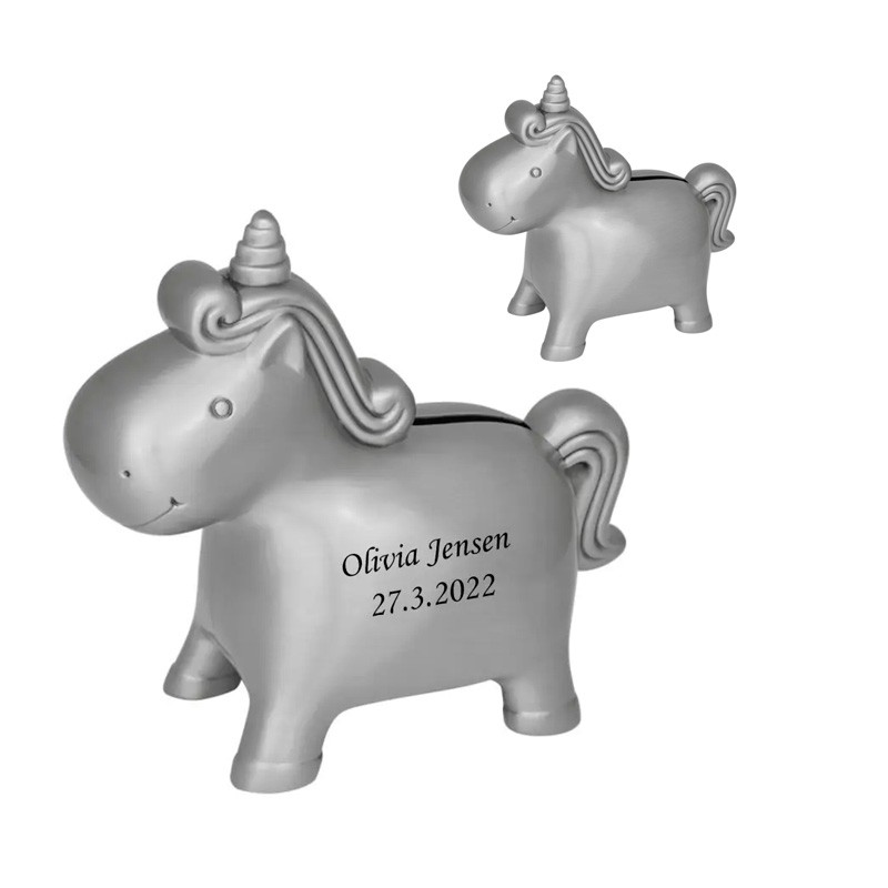 Nordahl Andersen Enhjørning sparebøsse fortinnet