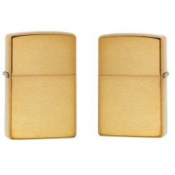 Zippo Lighter Brushed Brass