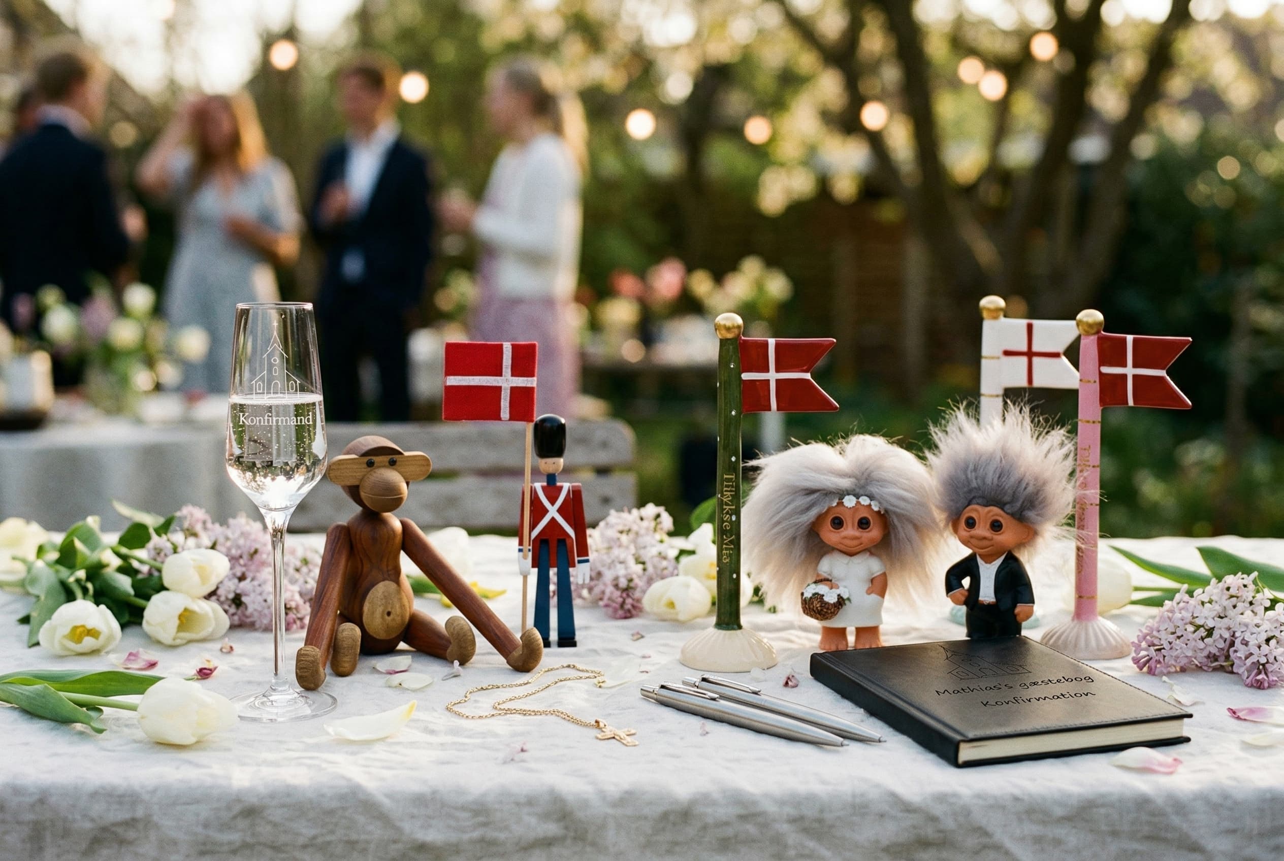 Konfirmationsgaver fra Dahlsgravering – graverede glas, troldefigurer og Kay Bojesen abe